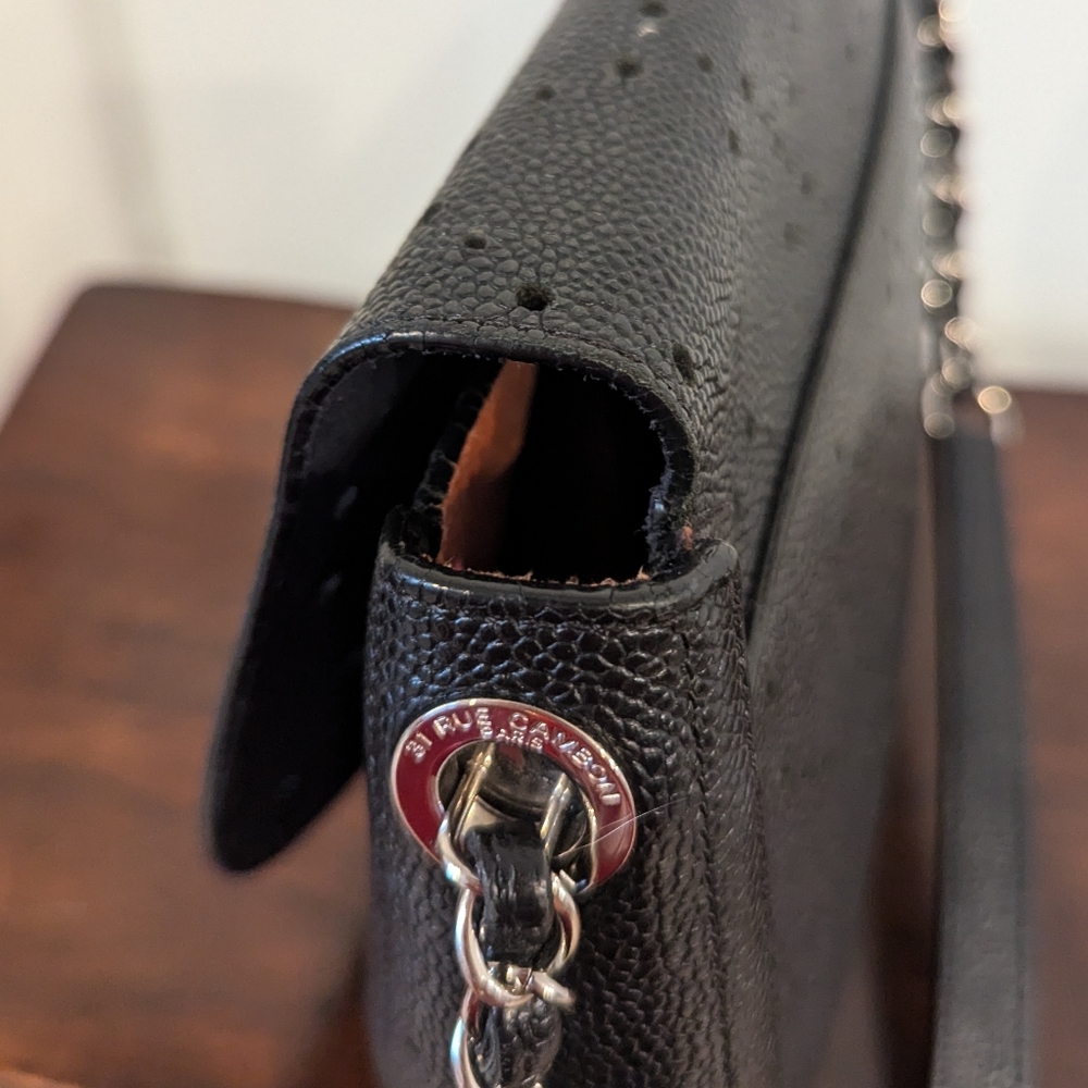 Chanel Perforated Calfskin Medium Flap Messenger - Picture 5 of 13
